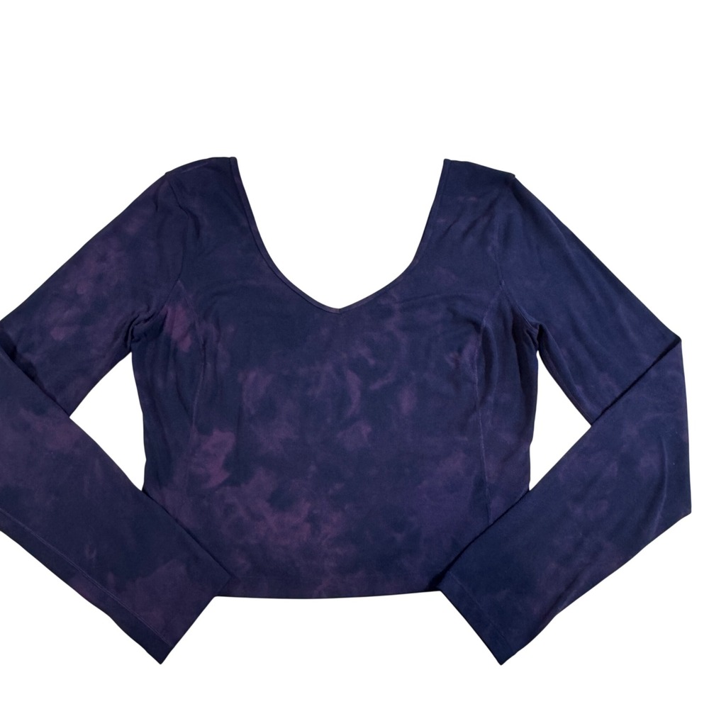 Lululemon Align‎ Long Sleeve Shirt
Diamond Dye Cassis Black Cropped Size 10